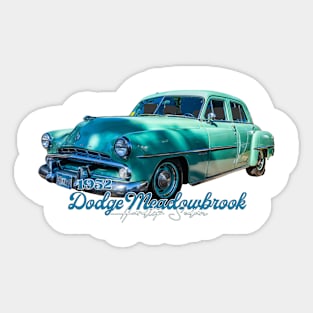 1952 Dodge Meadowbrook Hardtop Sedan Sticker